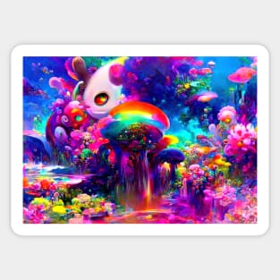 Color Globs | Rainbow Volcano Sticker